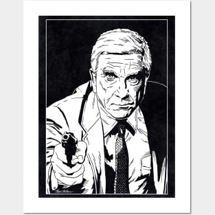 FRANK DREBIN - The Naked Gun (Black and White) Posters and Art